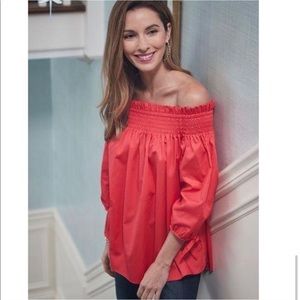 EUC Tyler Boe Red Cotton Leah Tunic Top